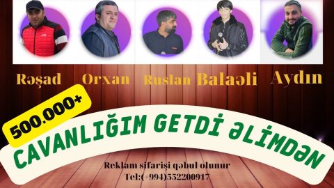 Resad Dagli & Orxan & Balaeli & Perviz - Cavanligim Getdi Elimden 2022 (Remix)